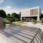 Projekt ogrodu z basenem Warszawa WIlanów