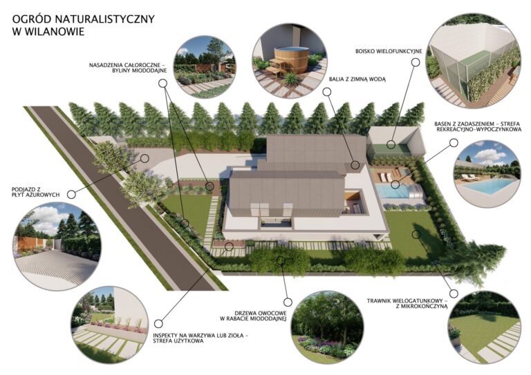 Realizacja ogród miejski Warszwa Wilanów