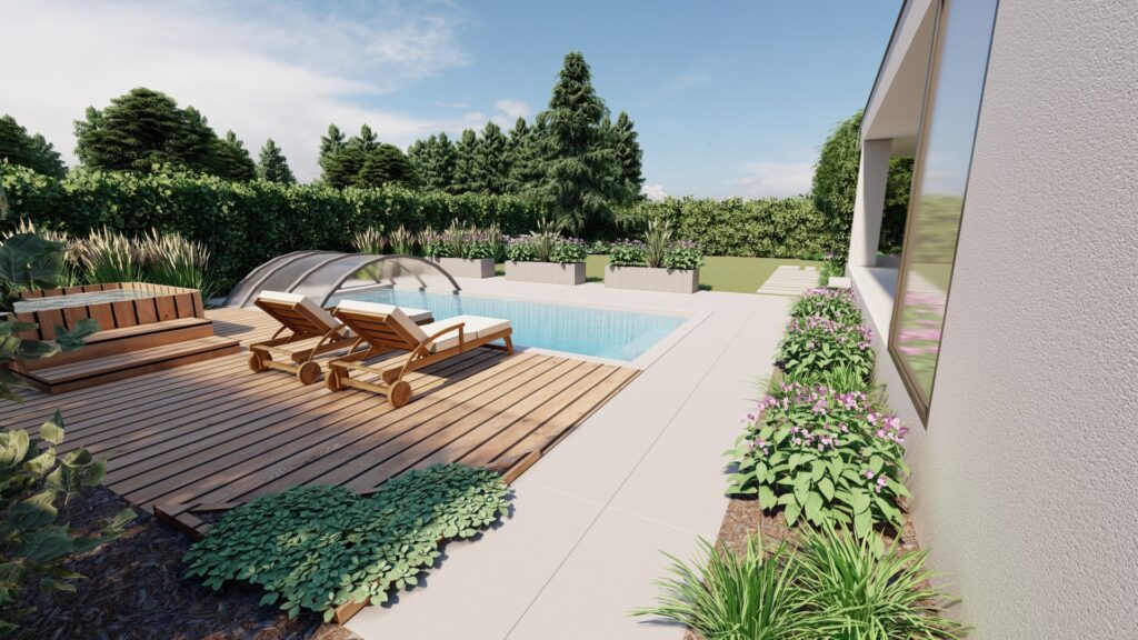 Nowoczesny ogród miejski w Warszawie