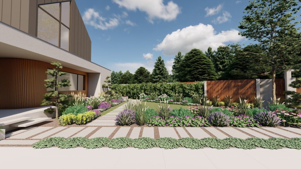 nowoczesny ogród projekt Warszawa