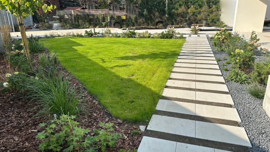 ogród nowoczesny Wilanów,