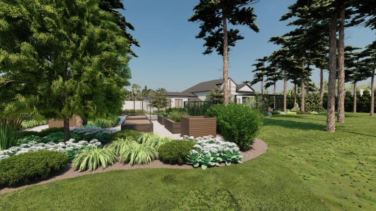 trawy ozdobne (w tym miskanty) tworzą naturalne