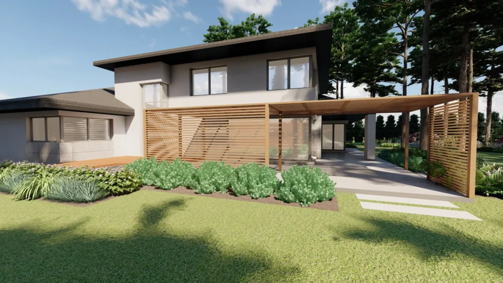 projekt ogrodu w lesie Warszawa Wesoła